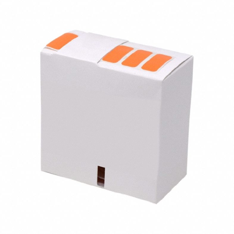 Cryogenic Label: 13 mm Label Wd, 5 mil Label Thick, Orange, Polypropylene, Chemical-Resistant, Roll