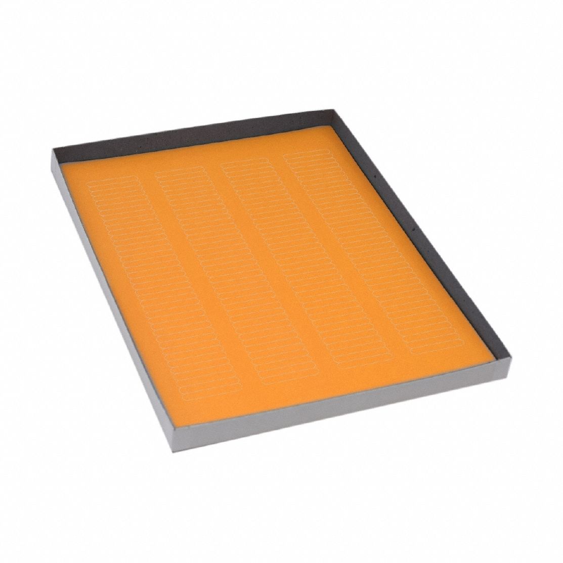 Cryogenic Label: 6 mm Label Wd, 5 mil Label Thick, Orange, Polypropylene, Chemical-Resistant, Sheet