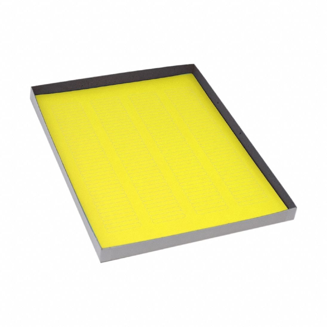 Cryogenic Label: 6 mm Label Wd, 5 mil Label Thick, Yellow, Polypropylene, Chemical-Resistant, Sheet