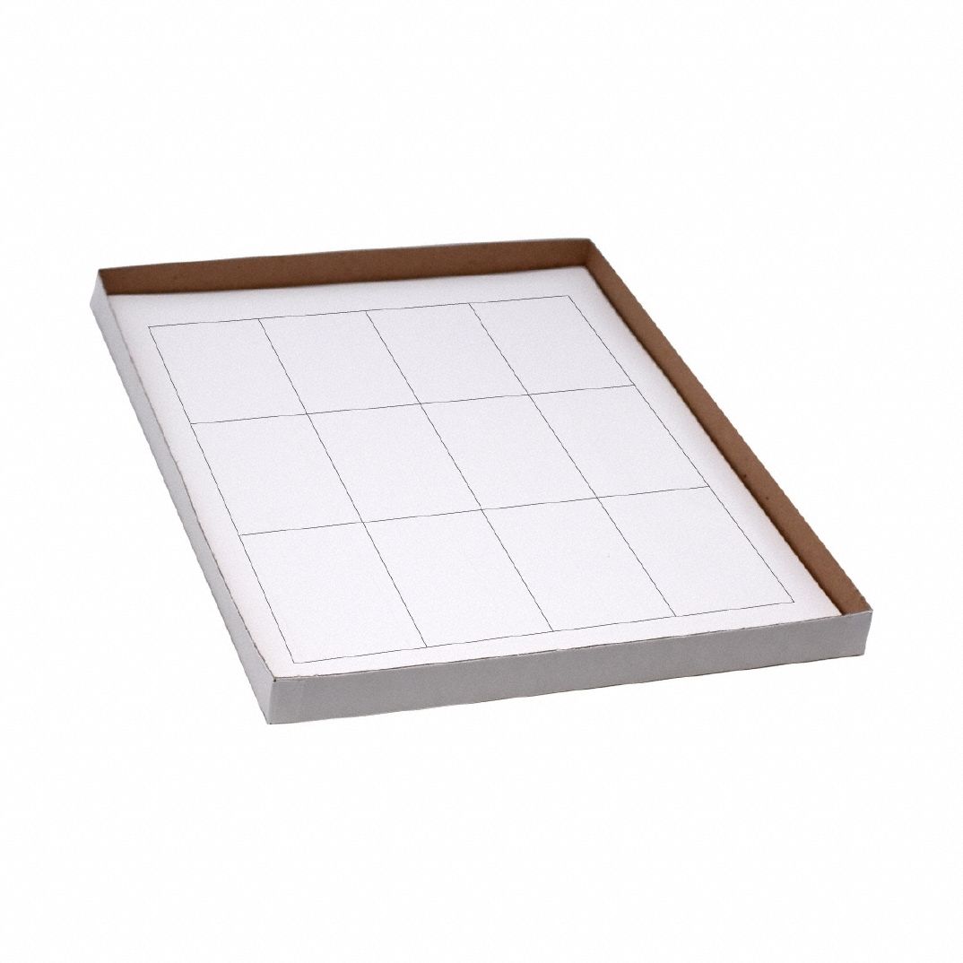 Cryogenic Label: 51 mm Label Wd, 5 mil Label Thick, White, Polypropylene, Chemical-Resistant, Sheet