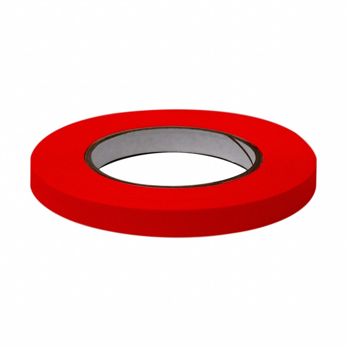 Laboratory Labeling Tape: 1/2 in Label Wd, 6.3 mil Label Thick, 60 yd Roll Lg, Red, Kraft Flatback