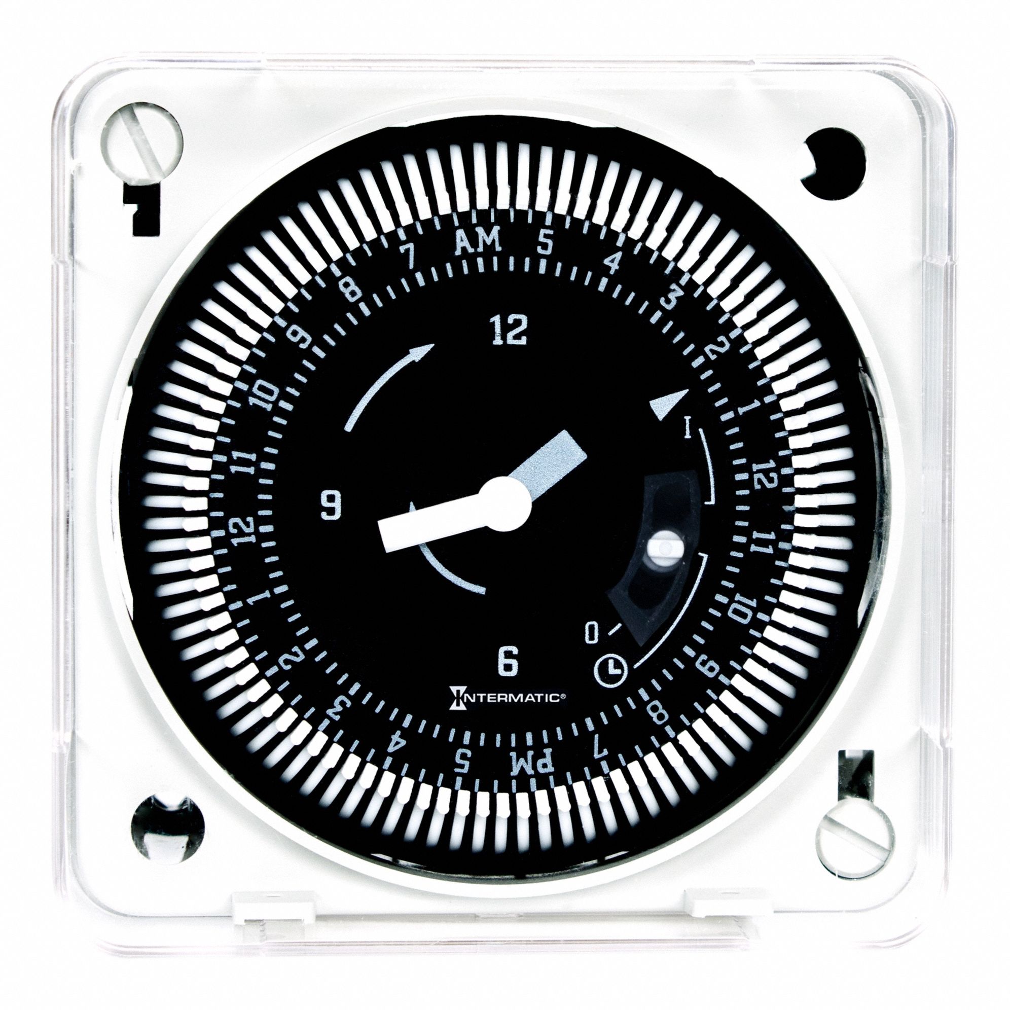 Electromechanical Timer: 24 hr, SPDT, 120V AC, 48 On/Off Cycles - Max, Mechanical