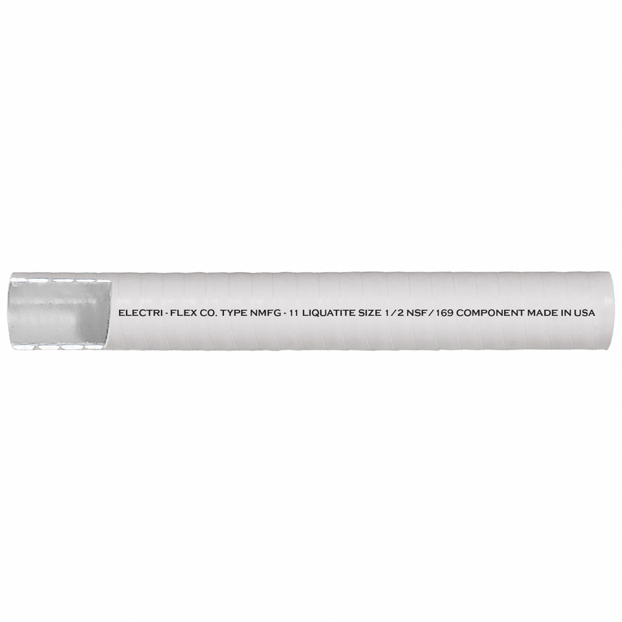 1 1/2 in Trade Size, Gray, Liquid-Tight Corrugated Conduit -  3FLH5