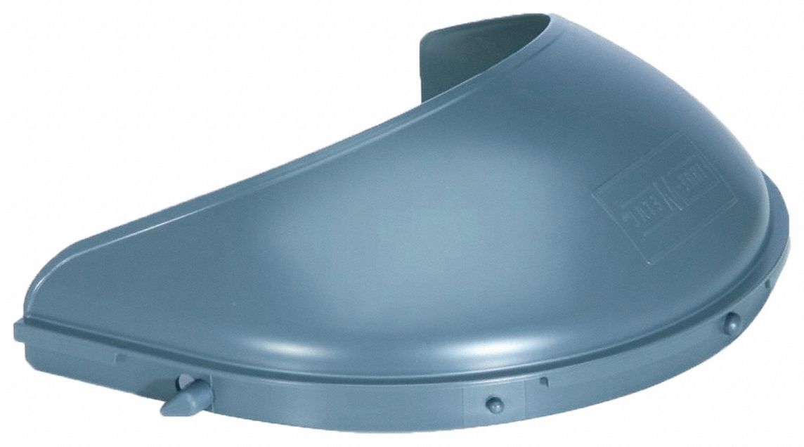 CHIN GUARD, GREY, NORYL, FOR USE WITH DUAL CROWN FACESHIELD