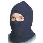 THERMAL FACEPROTECTOR, 100% NYLON, BLACK/BLUE, FOR USE WITH HARD HATS