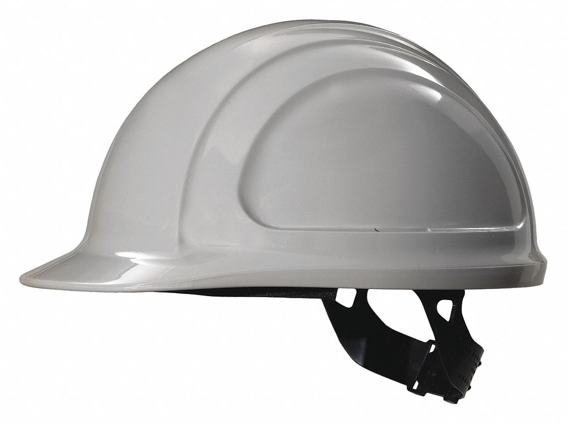 CASQUE DE PROTECTION, CSA, TYPE 1, CLASSE C/E/G, POLYÉTHYLÈNE, SUSPENSION À CRANS À 4 PTS, REBORD AVANT, GR