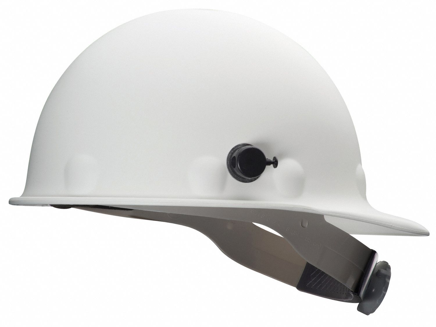 CASQUE DE SÉCURITÉ, CSA Z94.1-2005, TYPE 1, CLASSE C/G, FIBRE VERRE, CLIQUET À 8 POINTS, BORD AVANT, BLANC
