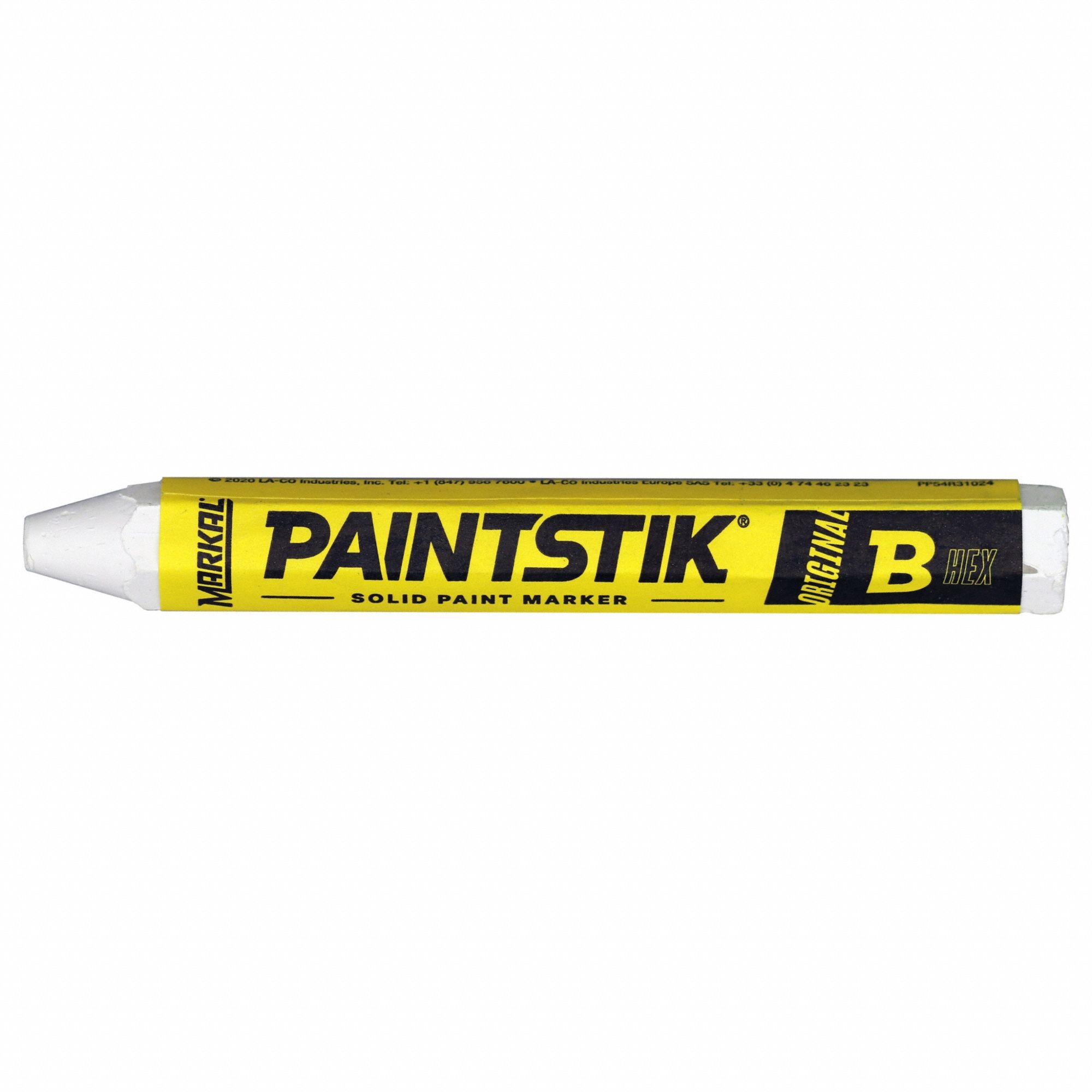 Solid Paint Marker: White, Paper, -50°F – 150°F Surface Temp Range