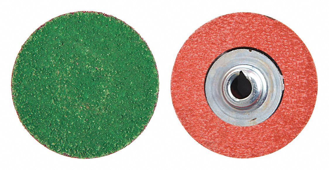 DISQUE PONÇAGE, CHANGEMENT RAPIDE, GRAIN 80, VERT, 2 EN DIA, ZIRCONE ALUMINIUM