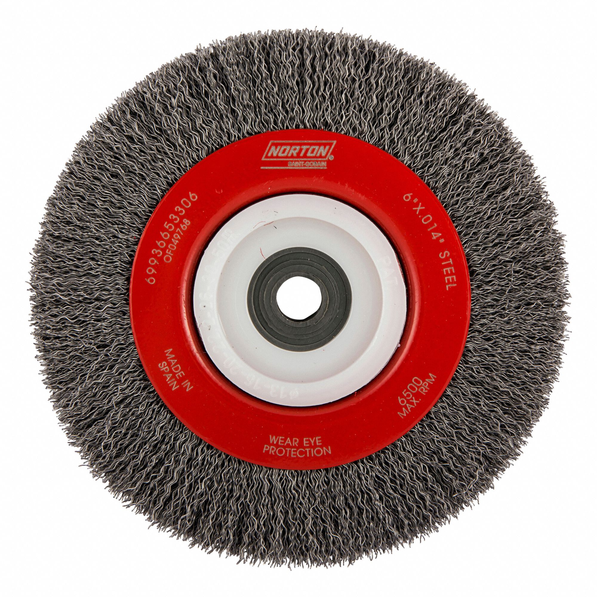 WHEEL WIRE CRIMPED NARROW FACE 6IN
