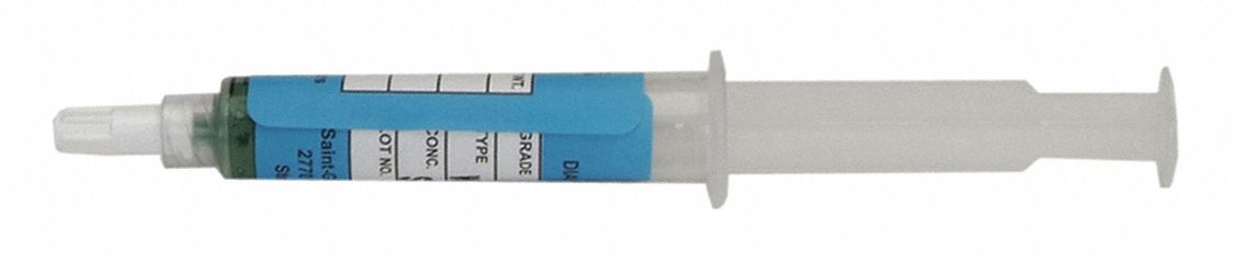 NORTON LAPPING OIL COMPOUND, SYRINGE/GRADE 9/1800 GRIT/MICRON 8, GREEN ...