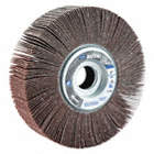 FLAP WHEEL, UNMOUNTED, STRAIGHT, 80 GRIT, 1-1/2 X 6 IN DIA, COATED ALUMINUM OXIDE ABRASIVE, 5 UNITS
