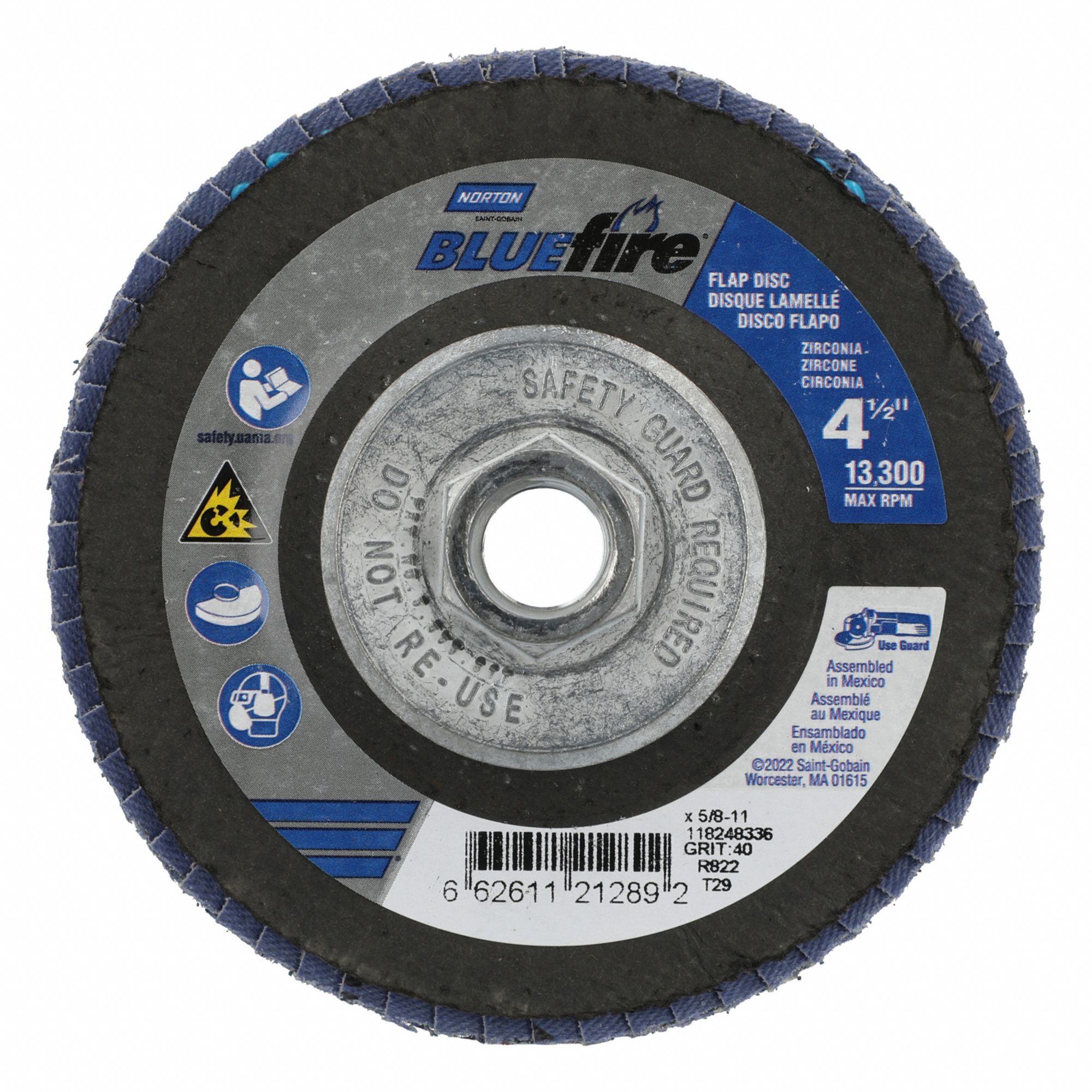 FIBREGLASS CONICAL FLAP DISC, CHARGER, TYPE 27