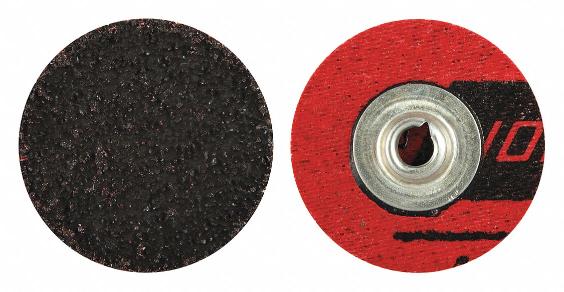 DISQUE PONÇAGE, CHANGEMENT RAPIDE, GRAIN 50, NOIR, 1 2 EN DIA, CERAMIQUE ALUMINIUM
