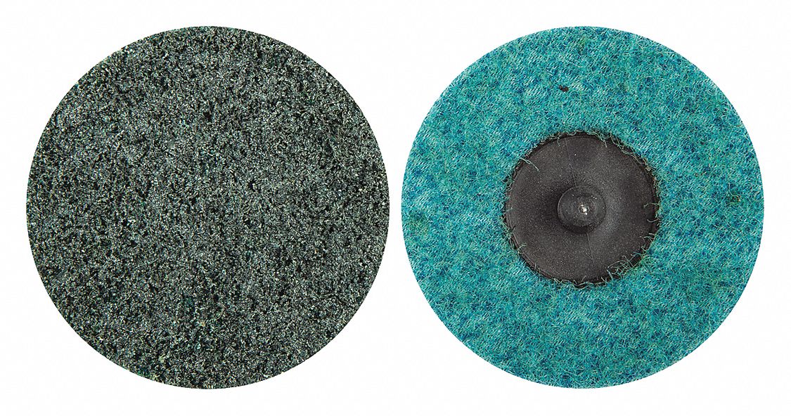 SANDING DISC, QUICK CHANGE, 80 GRIT, BLUE, 3 IN DIA, ZIRCONIA ALUMINA