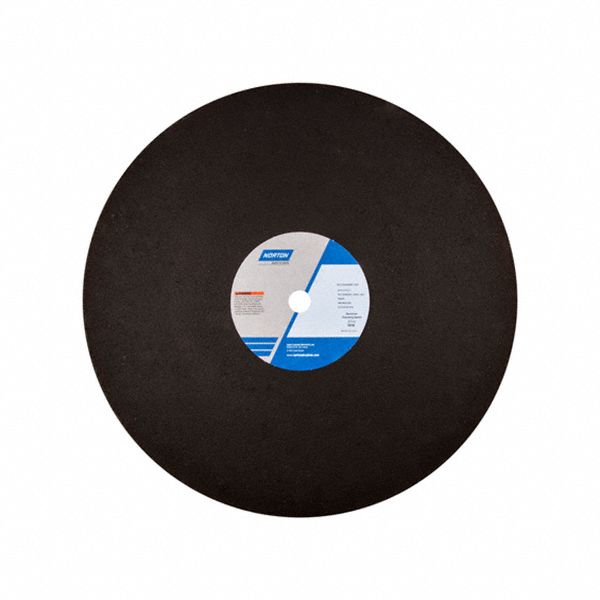 CUT-OFF WHEEL, FOR STEEL, TYPE 1, 24 GRIT, 2,710 RPM, 20 X 0.18 X 1 IN, ZIRCONIA ALUMINA