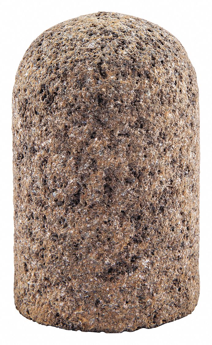 BOUCHON MEULAGE, TYPE 18R, 24 190 TR/MIN, 1 1/2X1 1/2PO, ARBRE 3/8PO, OXYDE D'ALUMINIUM