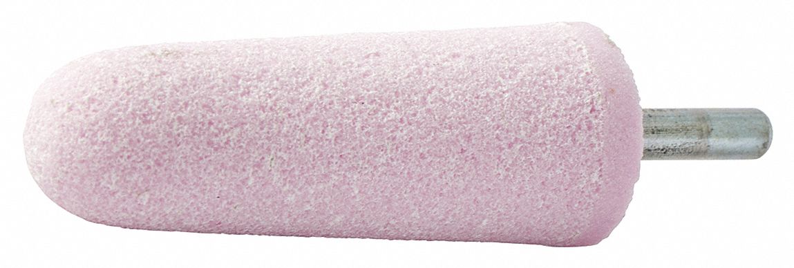 MOUNTED POINT, VITRIFIED BOND, A3, 80 GRIT, 16100 RPM, 1 IN DIA, CERAMIC ALUMINA