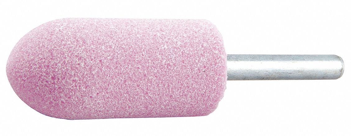 MOUNTED POINT, VITRIFIED BOND, A11, 80 GRIT, 19860 RPM, 7/8 IN DIA, ALUMINUM OXIDE