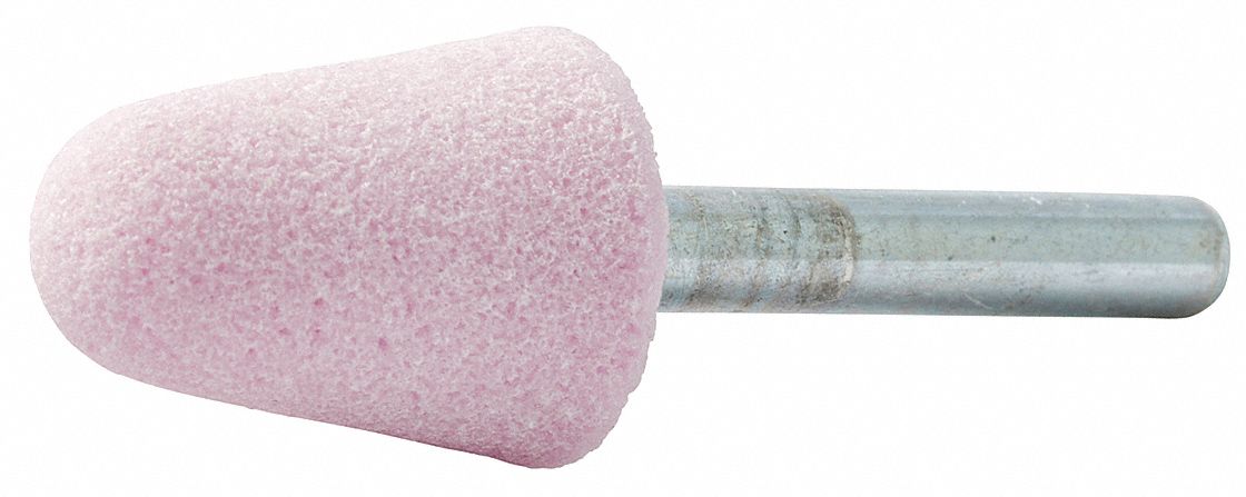 MOUNTED POINT, VITRIFIED BOND, A5, 80 GRIT, 16100 RPM, 3/4 IN DIA, ALUMINUM OXIDE