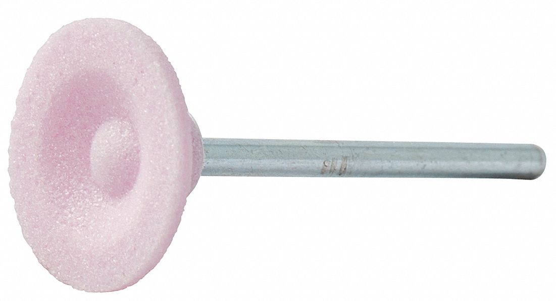 MOUNTED POINT, VITRIFIED BOND, B81, 80 GRIT, 50930 RPM, 3/4 IN DIA, ALUMINUM OXIDE