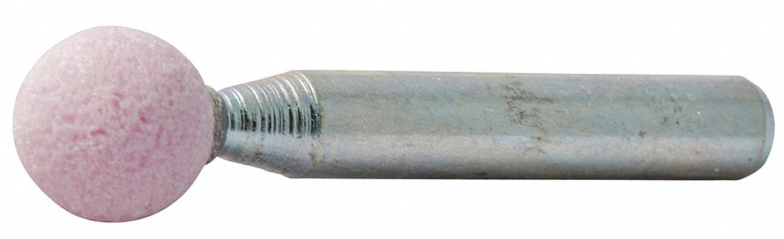 MOUNTED POINT, VITRIFIED BOND, B122, 80 GRIT, 61650 RPM, 3/8 IN DIA, ALUMINUM OXIDE