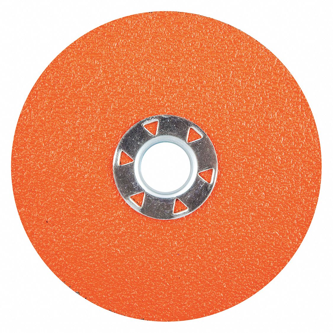 FIBRE LOCKING DISC, QUICK-CHANGE, 60 GRIT, ORANGE, 4 1/2 IN DIA, CERAMIC ALUMINA