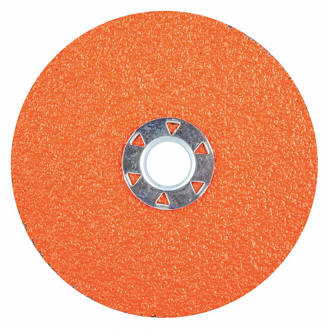 FIBRE LOCKING DISC, QUICK-CHANGE, 36 GRIT, ORANGE, 5 IN DIA, CERAMIC ALUMINA