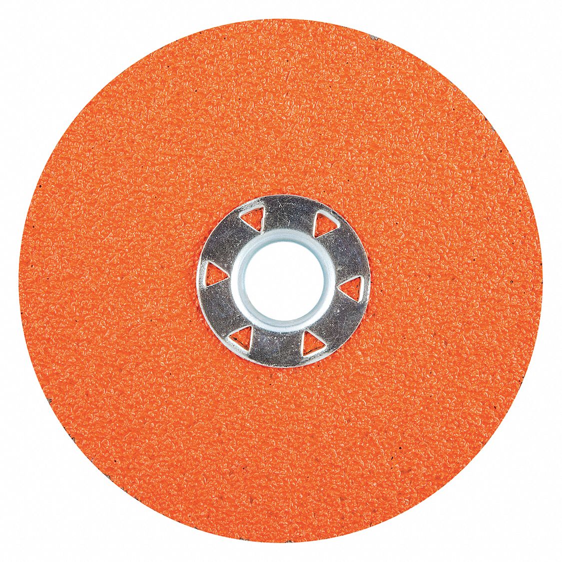 FIBRE LOCKING DISC, QUICK-CHANGE, 50 GRIT, ORANGE, 5 IN DIA, CERAMIC ALUMINA