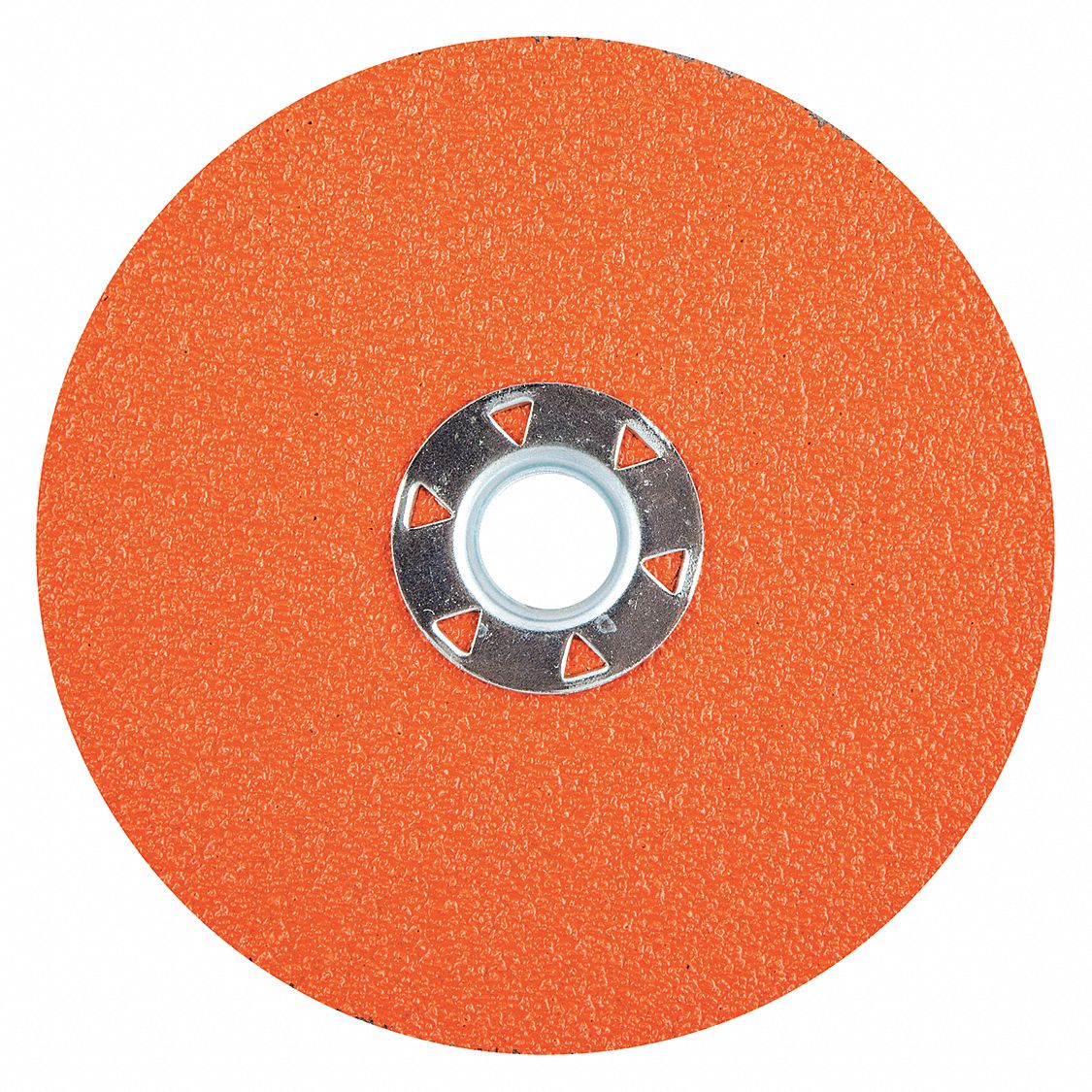 FIBRE LOCKING DISC, QUICK-CHANGE, 60 GRIT, ORANGE, 5 IN DIA, CERAMIC ALUMINA