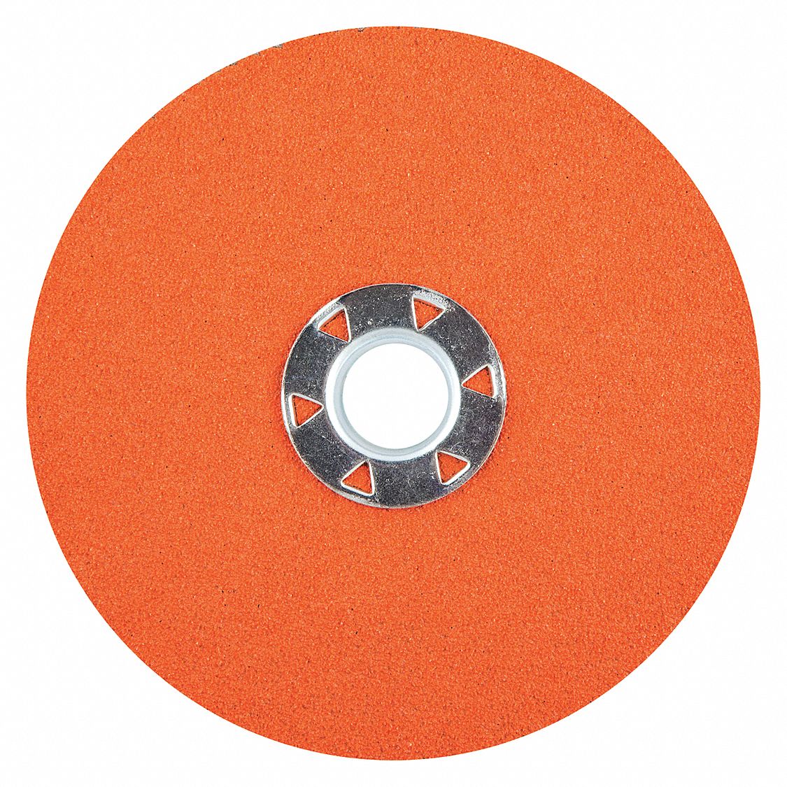 FIBRE LOCKING DISC, QUICK-CHANGE, 80 GRIT, ORANGE, 5 IN DIA, CERAMIC ALUMINA