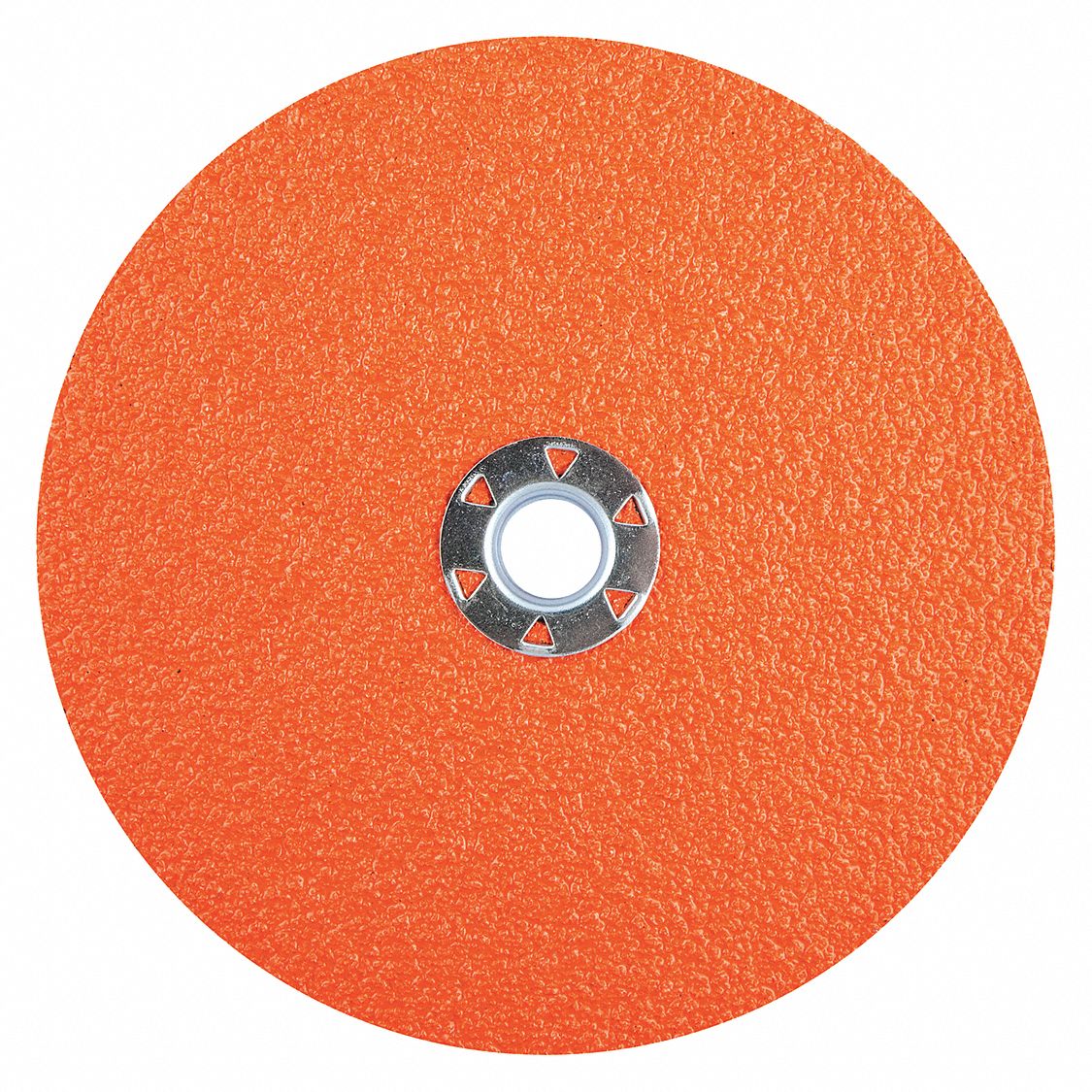 FIBRE LOCKING DISC, QUICK-CHANGE, 36 GRIT, ORANGE, 7 IN DIA, CERAMIC ALUMINA