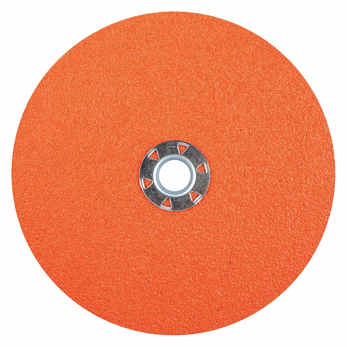 FIBRE LOCKING DISC, QUICK-CHANGE, 50 GRIT, ORANGE, 7 IN DIA, CERAMIC ALUMINA