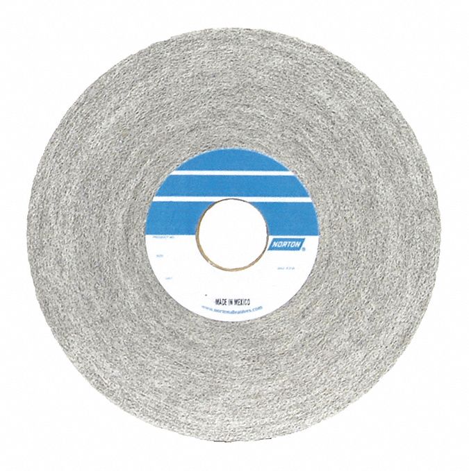 CONVOLUTE WHEEL, 8 IN DIAMETER X 1 IN W, 3 IN ARBOUR, ALUMINUM OXIDE, MEDIUM, HARD (7), HARD