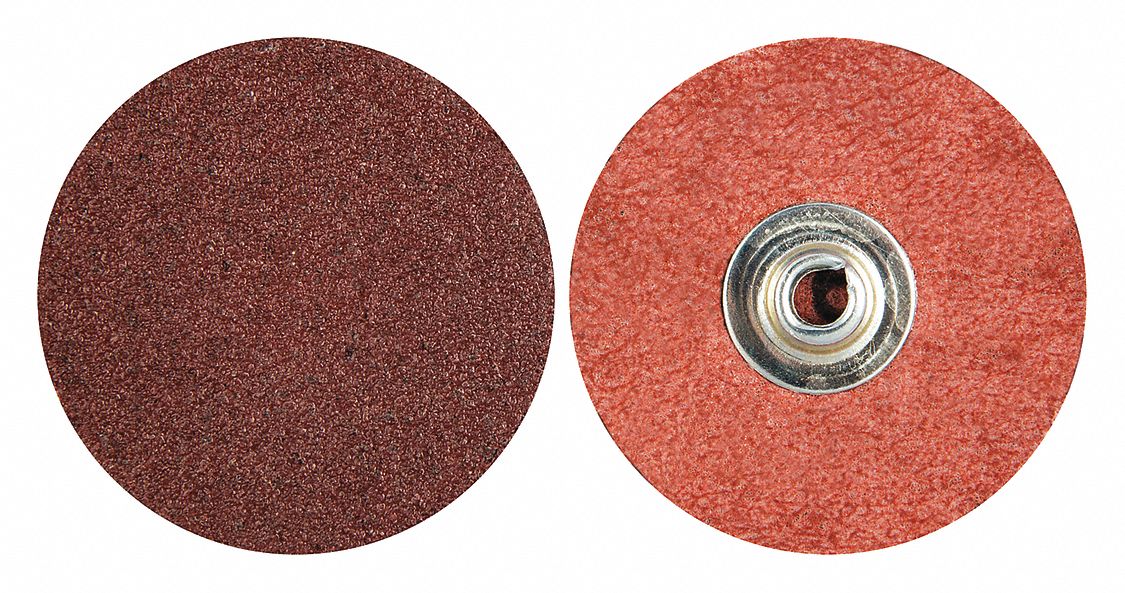 DISQUE PONÇAGE, CHANGEMENT RAPIDE, GRAIN 40, BRUN, 2 EN DIA, OXYDE D'ALUMINIUM