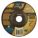 DEPRESSED CENTRE GRINDING WHEEL, TYPE 27, 5 IN X ¼ IN X ⅞ IN, CERAMIC, 20 GRIT, QUANTUM 3 SG