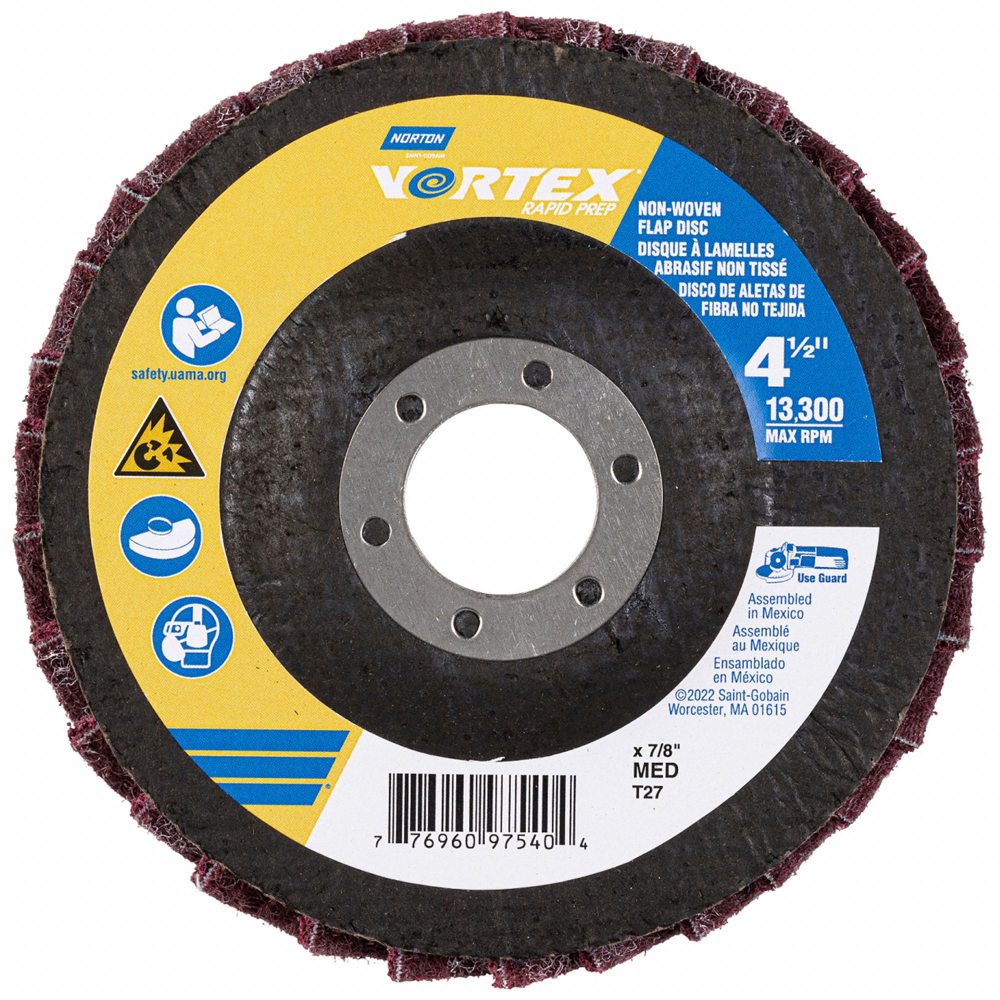 FIBREGLASS FLAT FLAP DISC,RED
