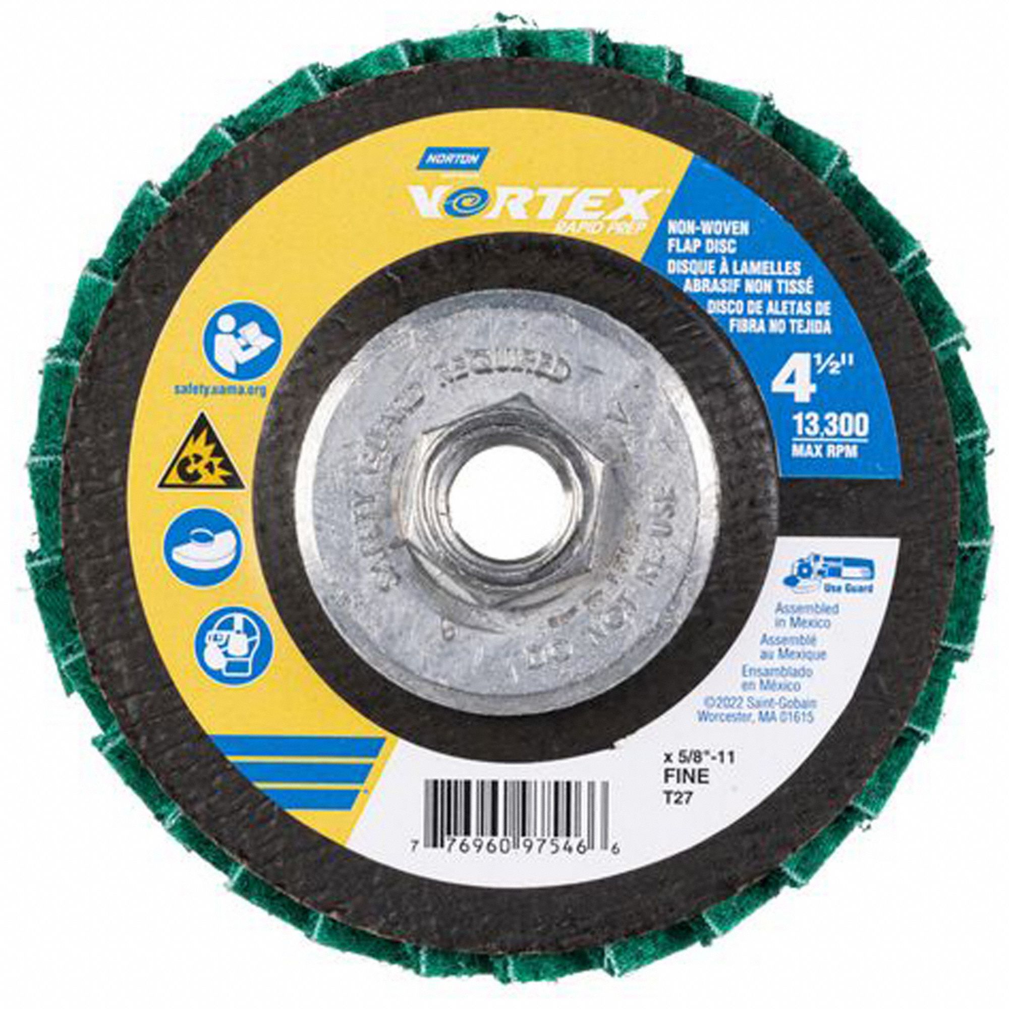 FIBREGLASS FLAT FLAP DISC,GREEN