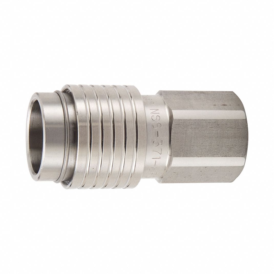 PARKER, 3/8 in, Female Thread, Body Assembly Coupling - 878F42|NSS-371 ...