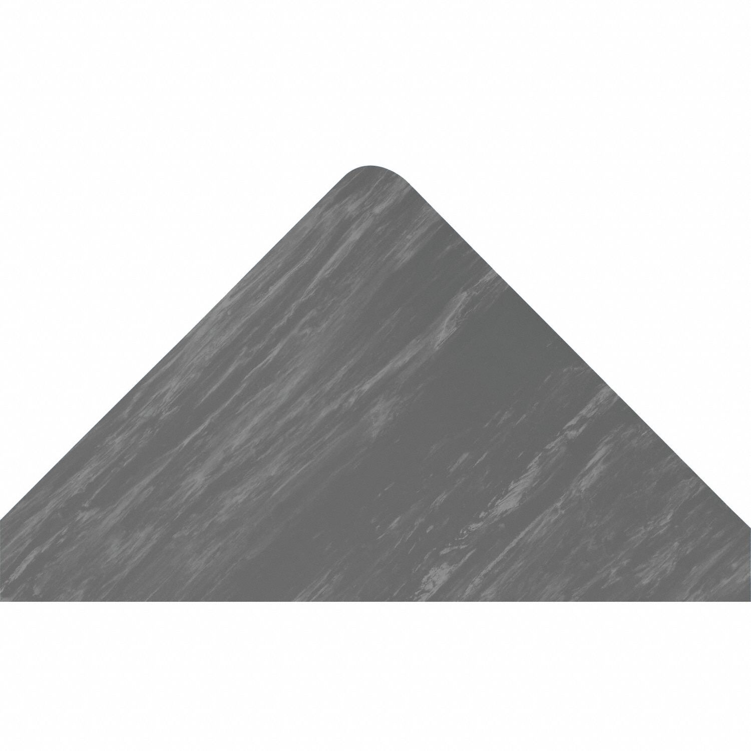 MARBLE-TUFF ANTIFATIGUE MAT, PVC/VINYL, 3 X 75 FT, ½ IN THICK, GREY, BEVELED