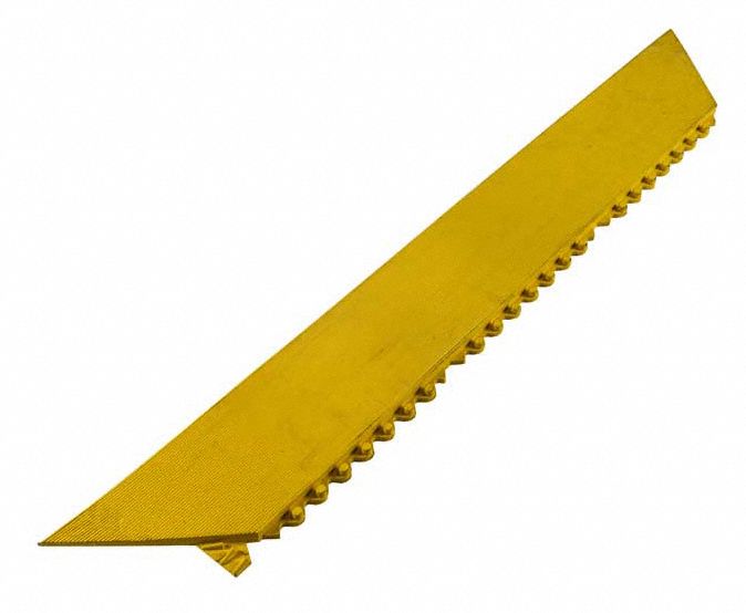 TAPIS ANTIFATIGUE, NON ANTIMICROBIEN, JAUNE, ÉPAISSEUR ¾ PO, MATÉRIAU DE L'ENDOS NBR, 3 PI, SURFACE ANTIDÉRAPANTE