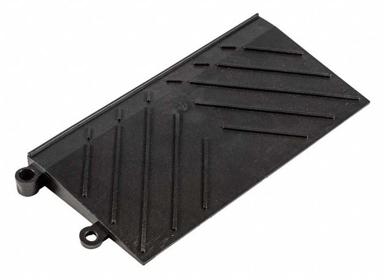 RAMPE DE REVÊTEMENT DE SOL DE DRAINAGE, NON ANTIMICROBIEN, NOIR, ÉPAISSEUR 1 PO, PVC, 12 PI, SURFACE ANTIDÉRAPANTE