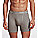 BOXER BRIEF, MENS, FLY FRONT POUCH, GREY, XL, COTTON, PK 2