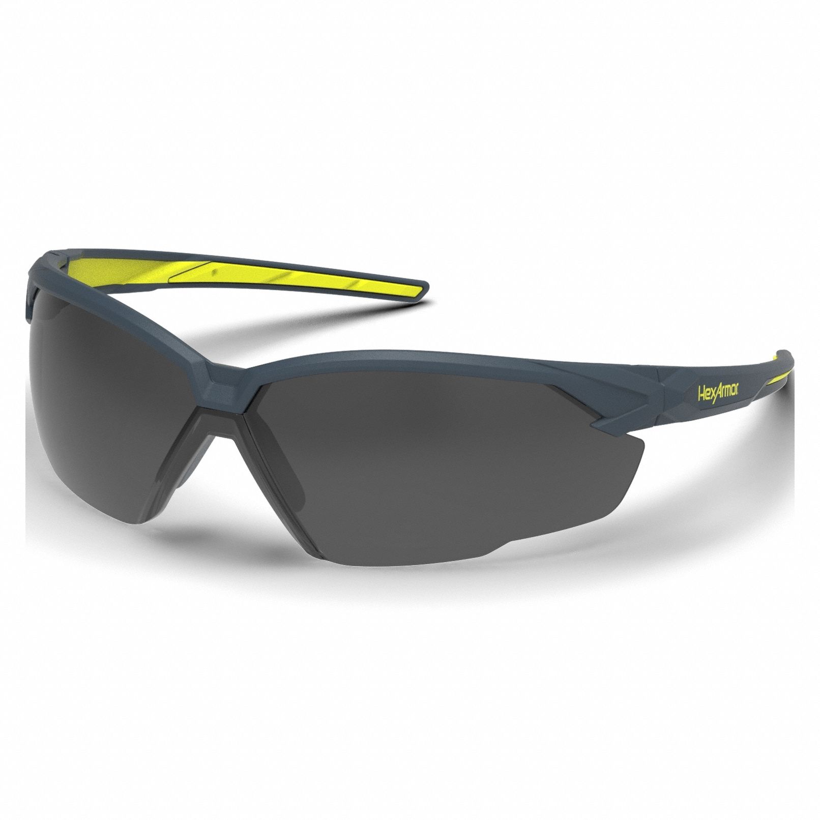 Safety Glasses: Gray 12% Lens, Half-Frame, Anti-Fog/Hard Coat/TruShield®, Dielectric/Vented