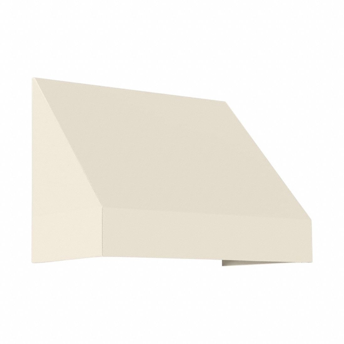 Rigid Valance Awning: Acrylic Fabric, Aluminum, Wall Mounting, Linen, 40 1/2 in Overall Wd