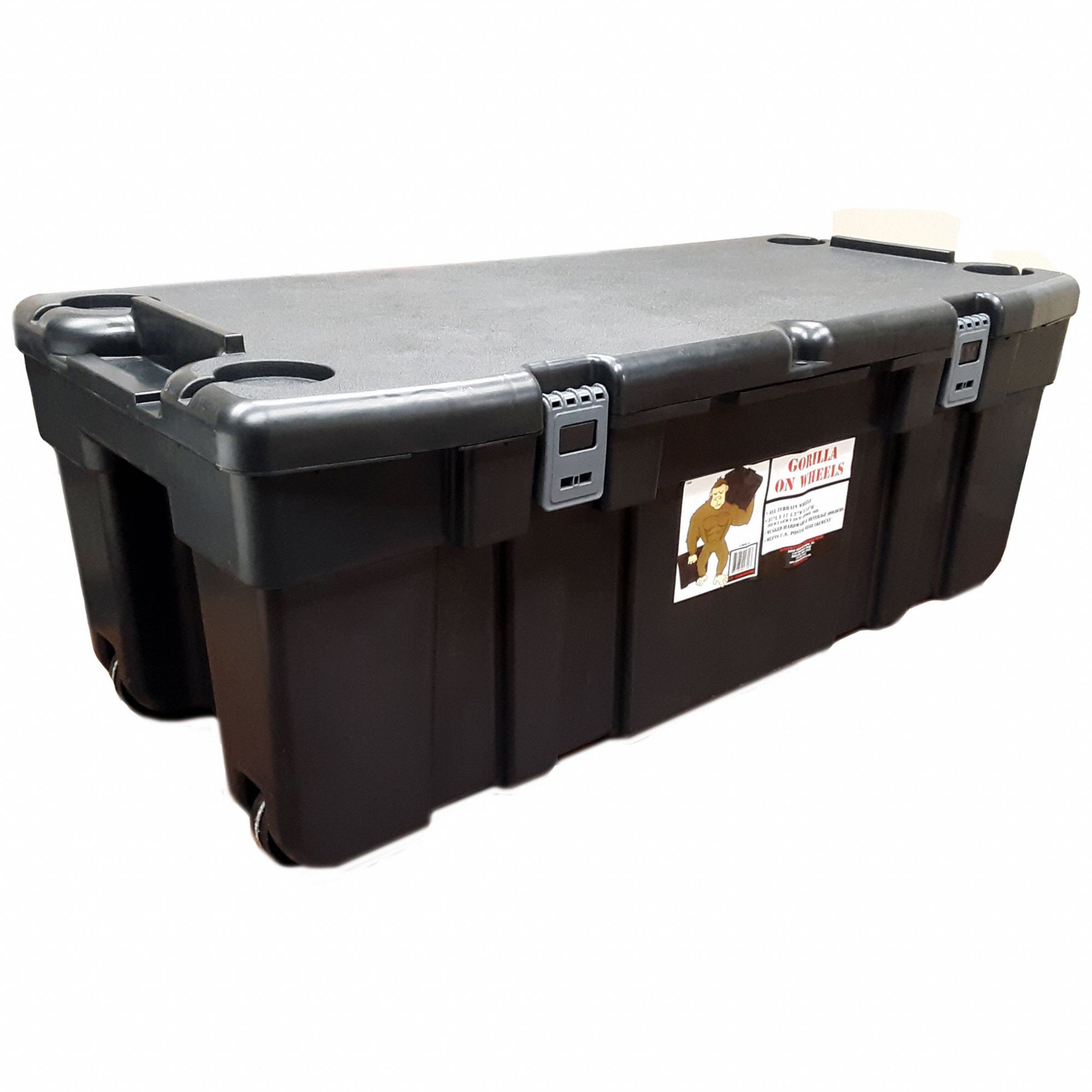 Plastic storage chest on sale with wheels