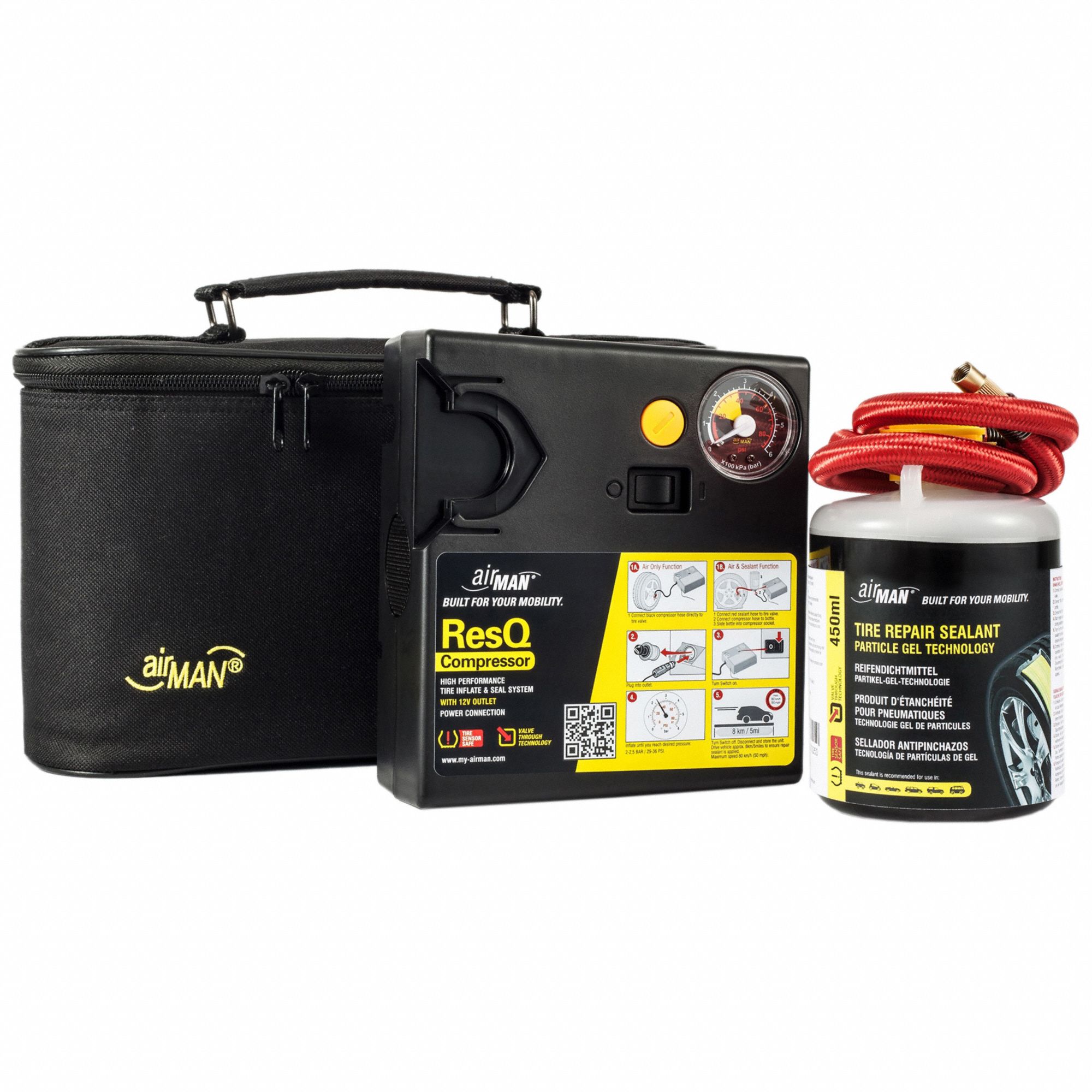 Tire Repair Air Compressor Kit Sealan