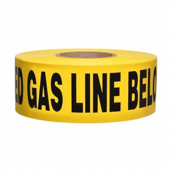 Non-Detectable Buried Tape 1000ft Yellow