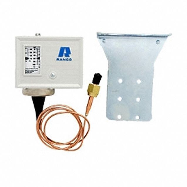 TEMPERATURE CONTROL, LOW, SPST, -35 °  TO 15 °  F, 120/240V AC, 4.6/2.3A,NEMA 1 ENCLOSURE