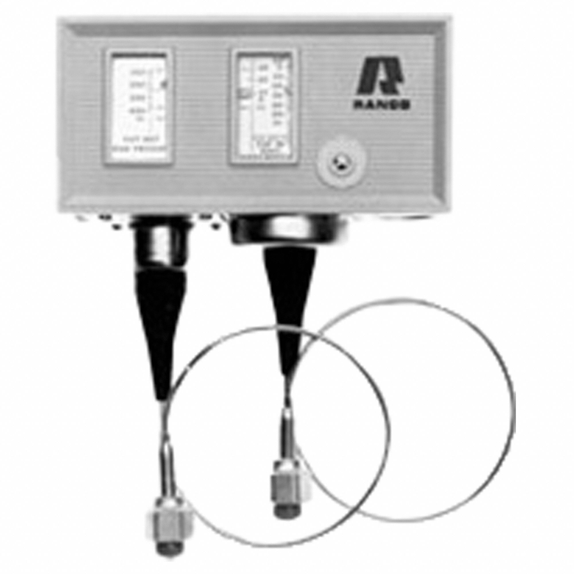 Dual Pressure Control: SPST, 10 in Hg to 100 psi Low Side, 150 psi to 450 psi High Side, 120/240V AC